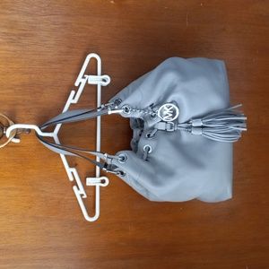 NWOT Michael Kors gray leather satchel bag